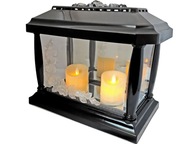 Lampáš PANTEN ROSE BLACK + 2 LED SVIEČKY Lampáš PANTEN ROSE BLACK + 2 LED SVIEČKY