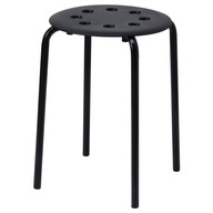 IKEA MARIUS taburetka, čierna