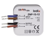 Zápustný zdroj 12 V DC / 15 W ZNP-15-12 Zamel Zápustný zdroj 12 V DC / 15 W ZNP-15-12 Zamel