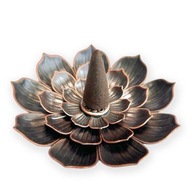 Stojan na vonné tyčinky a kadidelnica 2v1 - Veľký lotosový kvet 9x9 cm