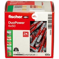 FISCHER duopower rozširujúca zástrčka 6x50 - 100 ks