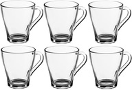 SKLO S RÚČKOU, TRANSPARENTNÁ 250ml SADA 6 ks