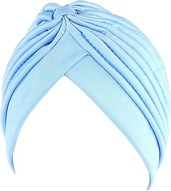 Turban šatka po chemoterapii, MODRÁ MODRÁ Turban šatka po chemoterapii, MODRÁ MODRÁ