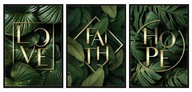 OBRAZOVÉ PLAGÁTY V RÁME 33x43cm Triptych Listy P593 OBRAZOVÉ PLAGÁTY V RÁME 33x43cm Triptych Listy P593