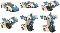 ROBOT AUTO NA DIAĽKOVÉ OVLÁDANIE 2V1 POLICAJNÉ AUTO ROBOT AUTO NA DIAĽKOVÉ OVLÁDANIE 2V1 POLICAJNÉ AUTO