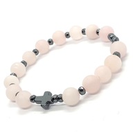 RUŽENEC náramok na ruku Matte Rose Quartz RUŽENEC náramok na ruku Matte Rose Quartz