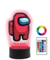 3D tlačená LED nočná lampa medzi americkými menami 3D tlačená LED nočná lampa medzi americkými menami