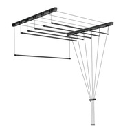 Čierna STROPNÁ 6 TYČOVÁ SUŠIČKA PRÁDLA 120 cm Čierna STROPNÁ 6 TYČOVÁ SUŠIČKA PRÁDLA 120 cm