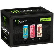 Energetický nápoj Monster Juice + Punč energetický nápoj MIX SET 12x 500ml