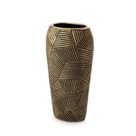 Moderná keramická váza EMMI 19X12X39 zlatá