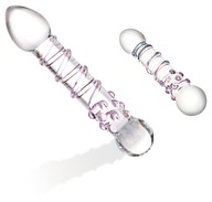 SKLENENÉ DILDO SKLENENÉ OTOČNÉ SCHODISKO PLNÉ - DILDO SKLENENÉ DILDO SKLENENÉ OTOČNÉ SCHODISKO PLNÉ - DILDO