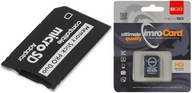 Pamäťová karta PNY 8GB microSDHC CL10 + PSP adaptér