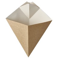 Papierové vrecká s priestorom na omáčku 27x21cm 50 ks Papierové vrecká s priestorom na omáčku 27x21cm 50 ks