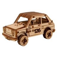 3D Drevené Puzzle Mechanické Rally Car 3 Wooden.City