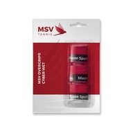 MSV CYBER WET OVERGRIP WRAPS RED 3 KS