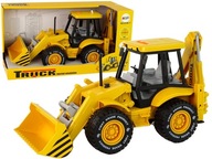 Bagrový traktor s trecím pohonom zvuk žltý
