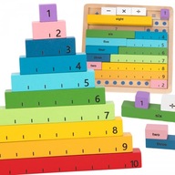 Tooky Toy Drevená matematická tabuľa Učenie Počítanie Počítadlo Tooky Toy Drevená matematická tabuľa Učenie Počítanie Počítadlo