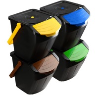 ODPADOVÝ KOŠ NA SEGREGÁCIU SET 4x25L ODPADOVÝ KOŠ NA SEGREGÁCIU SET 4x25L