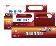 Alkalické batérie Philips Power AA + AAA 24 ks Alkalické batérie Philips Power AA + AAA 24 ks