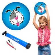 SET gumené loptičky farby psí motív 23cm PRE DETI ručná pumpa ihla SET gumené loptičky farby psí motív 23cm PRE DETI ručná pumpa ihla
