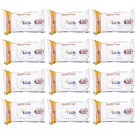 Fresh Baby vlhčené obrúsky s klipom, žltá SADA 12x 72 kusov Fresh Baby vlhčené obrúsky s klipom, žltá SADA 12x 72 kusov