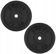 Liatinové závažie 2x10kg tanierová sada 20kg 31mm Liatinové závažie 2x10kg tanierová sada 20kg 31mm