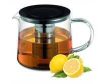 Sklenený džbán 1500 ML S NÁPOJOM SS 18/10 na kávu Čaj Bylinky ESTELLA Sklenený džbán 1500 ML S NÁPOJOM SS 18/10 na kávu Čaj Bylinky ESTELLA