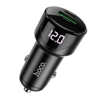 HOCO USB autonabíjačka QC3.0 + PD20W LED Light road Z42 čierna HOCO USB autonabíjačka QC3.0 + PD20W LED Light road Z42 čierna