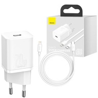 Baseus USB-C nástenná nabíjačka + Lightning kábel Baseus USB-C nástenná nabíjačka + Lightning kábel