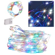 LED lampy dekoračné drôty 5m 50LED viacfarebné LED lampy dekoračné drôty 5m 50LED viacfarebné