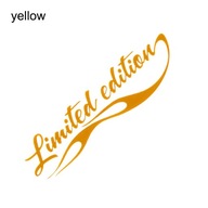 Yellow Style Vinyl Car-Styling 16CM*4,2CM Bla Yellow Style Vinyl Car-Styling 16CM*4,2CM Bla