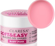 Claresa Soft&Easy Baby Pink stavebný gél 45g Claresa Soft&Easy Baby Pink stavebný gél 45g