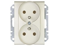 Schneider Electric SDN2800968 dvojzásuvka s uzemnením, satén Schneider Electric SDN2800968 dvojzásuvka s uzemnením, satén