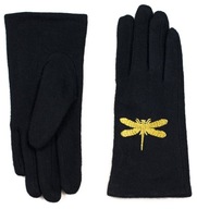 Szaleo GLOVES Nantes výšivka DRAGONFLY rk18359-1 Szaleo GLOVES Nantes výšivka DRAGONFLY rk18359-1