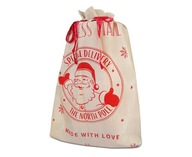 Mikulášska taška na Jutové darčeky Santa Claus Vianočná Juta