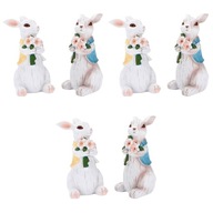 6 ks praktických opakovane použiteľných dekorácií pre králiky
