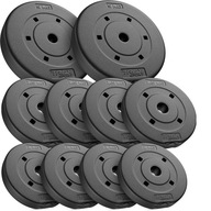 Sada záťažových platní, bitúmenový záťažový kotúč 20kg Trex Sport Sada záťažových platní, bitúmenový záťažový kotúč 20kg Trex Sport