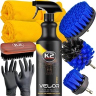 K2 Velor Pro LIQUID 1L + K2 Auron + kefy Umývanie Čistenie čalúnenia PRO K2 Velor Pro LIQUID 1L + K2 Auron + kefy Umývanie Čistenie čalúnenia PRO