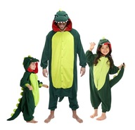 DINO OUTFIT KOSTÝM ŠATY PYŽAMOVÉ TEPÁLKY DINOSAUR BUNDA 6-8 rokov DINO OUTFIT KOSTÝM ŠATY PYŽAMOVÉ TEPÁLKY DINOSAUR BUNDA 6-8 rokov
