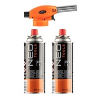 Skrutkovací plynový horák + 2 butánové bombičky 2 Skrutkovací plynový horák + 2 butánové bombičky 2