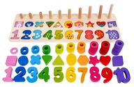 drevené SHAPE SORTER čísla a počítadlo drevené SHAPE SORTER čísla a počítadlo