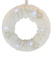 Veniec na dvere TEXTILNÝ VANEC ZÁSADNÝ LED 19CM Veniec na dvere TEXTILNÝ VANEC ZÁSADNÝ LED 19CM