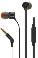 JBL T110 SLÚCHADLÁ DO UŠÍ, ČIERNA, MIKROFÓN JBL T110 SLÚCHADLÁ DO UŠÍ, ČIERNA, MIKROFÓN