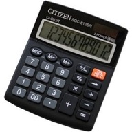 Kalkulačka Citizen SDC812NR, čierna, kancelárska škola, 12-miestna