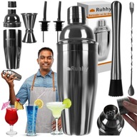 Barmanská súprava na nápoje a kokteily 6v1 Shaker Shaker 700 ml odmerná lyžica Barmanská súprava na nápoje a kokteily 6v1 Shaker Shaker 700 ml odmerná lyžica