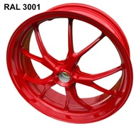 RAL 3001 červená polyesterová farba, hladký lesk