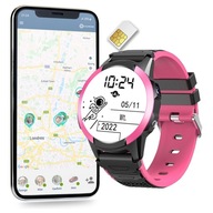 Inteligentné hodinky CALMEAN Hoop 4G GPS IP67 hodinky, ružové