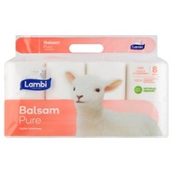 Toaletný papier Lambi Balsam Pure 3 vrstvy 8x150 PEFC