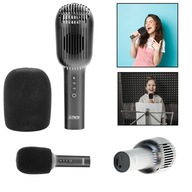 Bezdrôtový karaoke mikrofón BT LED SD REC bat