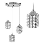OKRUHÁ KRYŠTÁLOVÁ GLAMOUR KOVOVÁ ZÁVISNÁ LAMPA OKRUHÁ KRYŠTÁLOVÁ GLAMOUR KOVOVÁ ZÁVISNÁ LAMPA